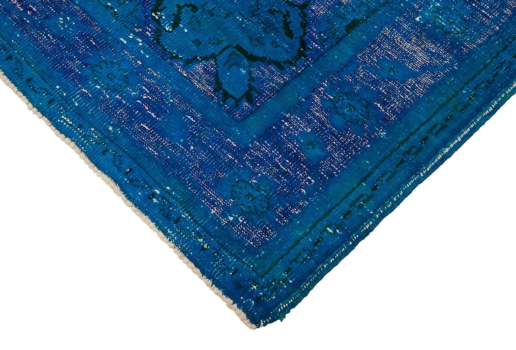 7x11 Vintage Hand-Carved Turkish Rug - 46870