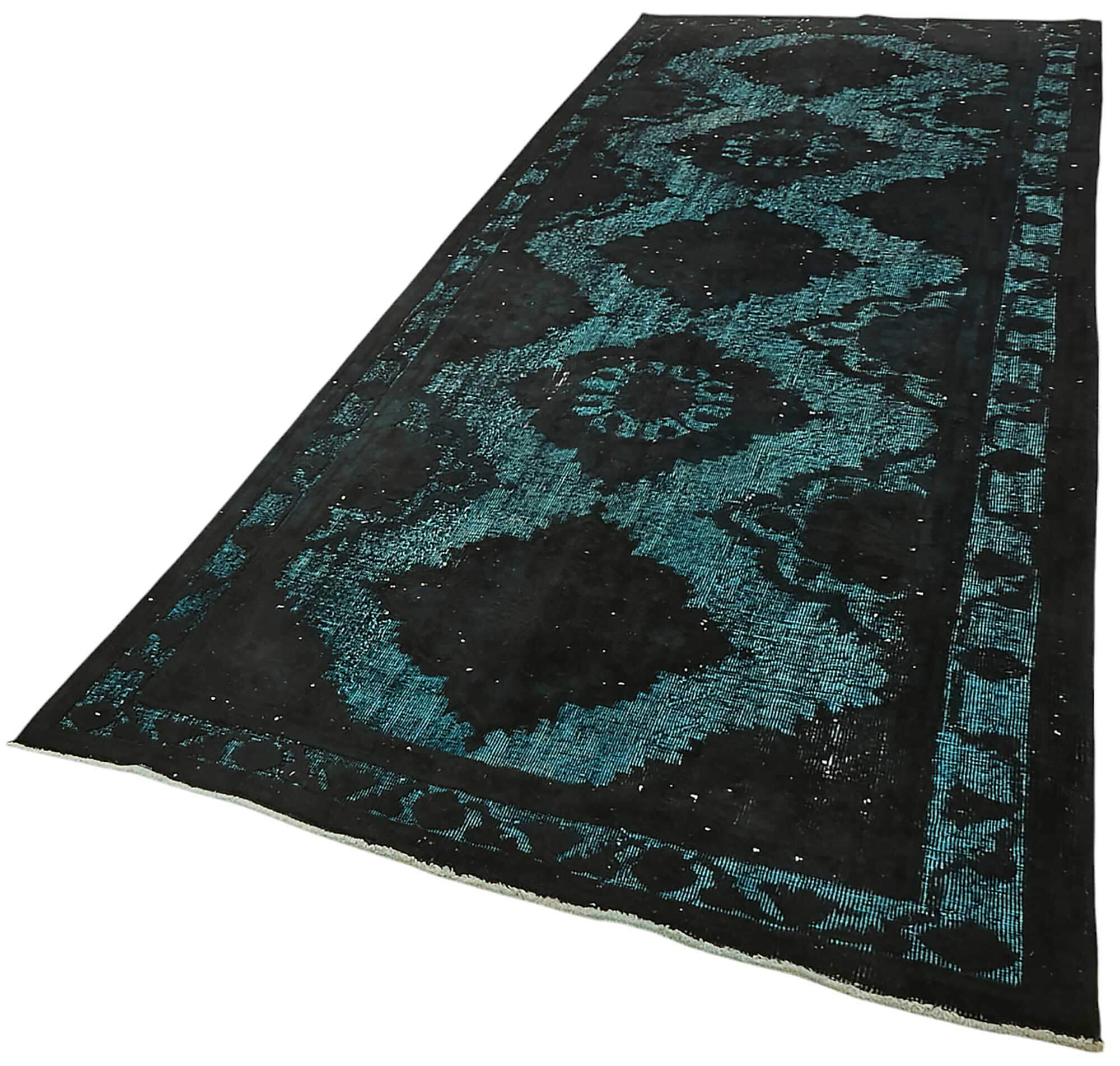 5x12 Vintage Hand-Carved Turkish Rug - 46871