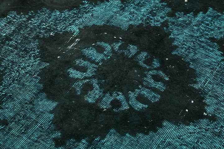 5x12 Vintage Hand-Carved Turkish Rug - 46871