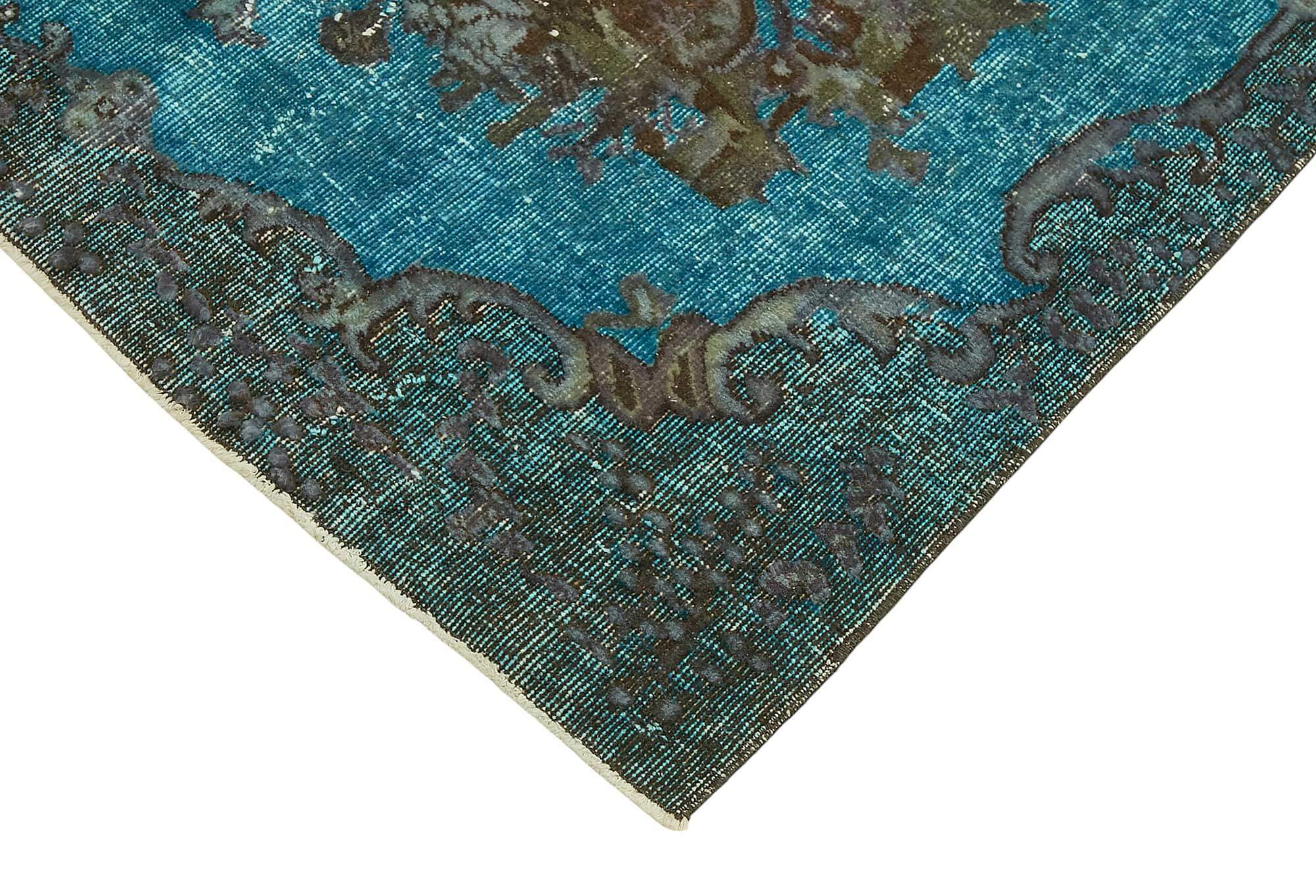5x9 Vintage Hand-Carved Turkish Rug - 46872