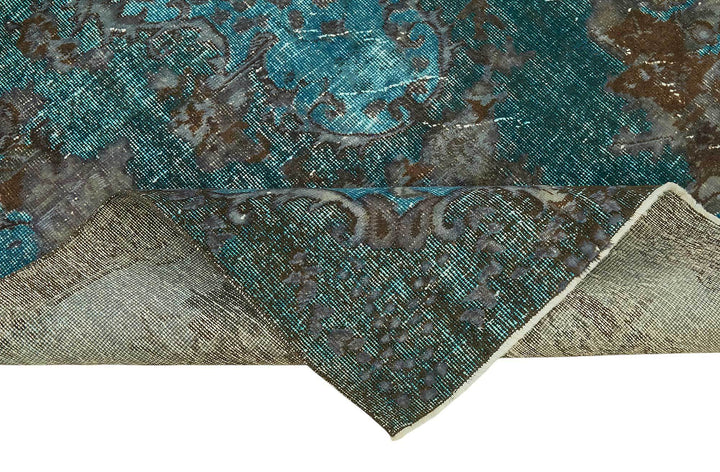 5x9 Vintage Hand-Carved Turkish Rug - 46872