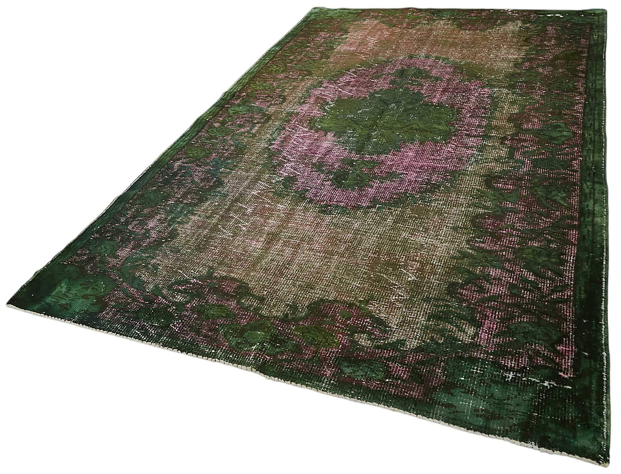 6x10 Vintage Hand-Carved Turkish Rug - 46873