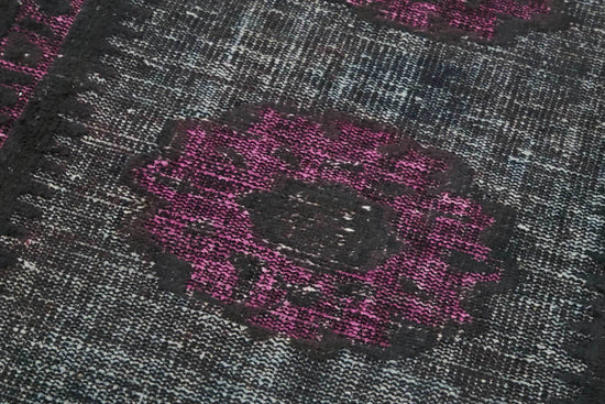 3x10 Vintage Hand-Carved Turkish Rug - 46879