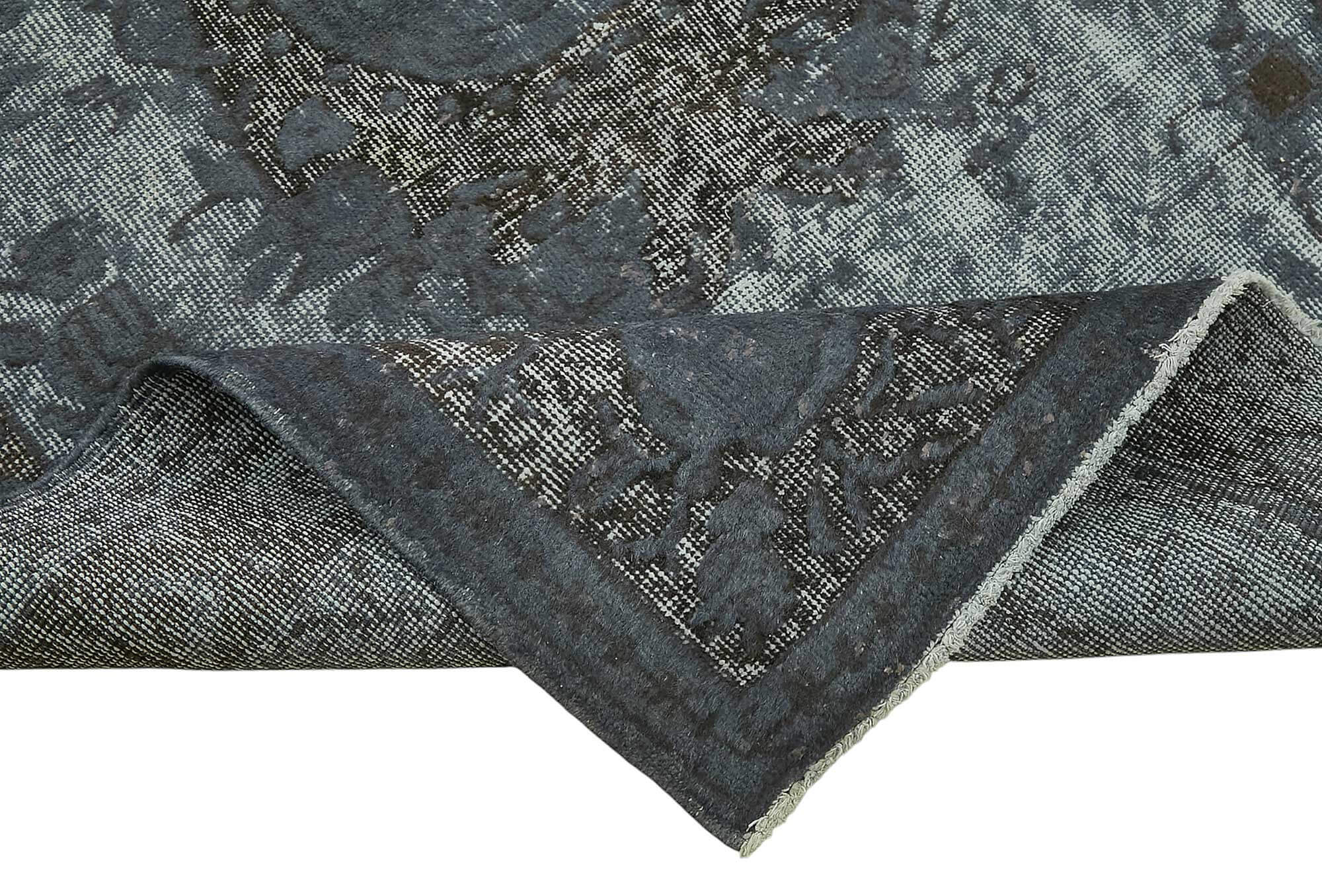 4x7 Vintage Hand-Carved Turkish Rug - 46880