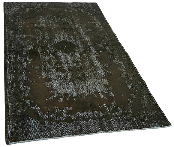 4x7 Vintage Hand-Carved Turkish Rug - 46881