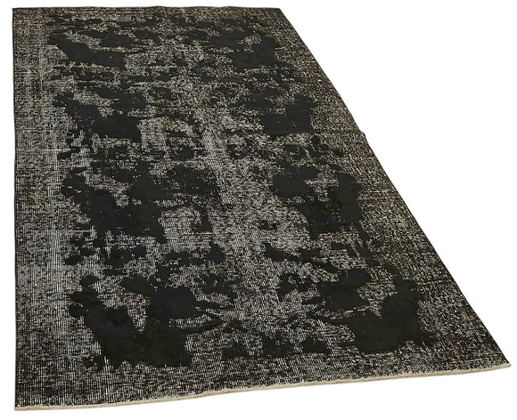 4x6 Vintage Hand-Carved Turkish Rug - 46882