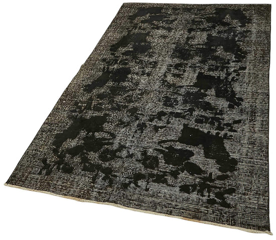 4x6 Vintage Hand-Carved Turkish Rug - 46882