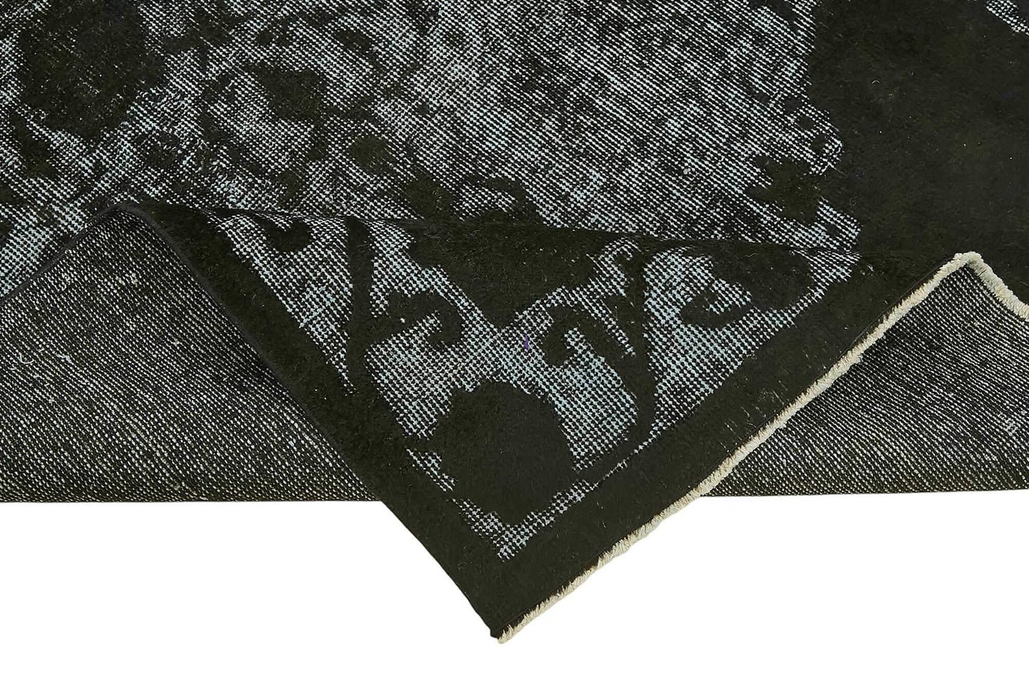4x7 Vintage Hand-Carved Turkish Rug - 46883