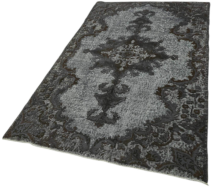 4x7 Vintage Hand-Carved Turkish Rug - 46887
