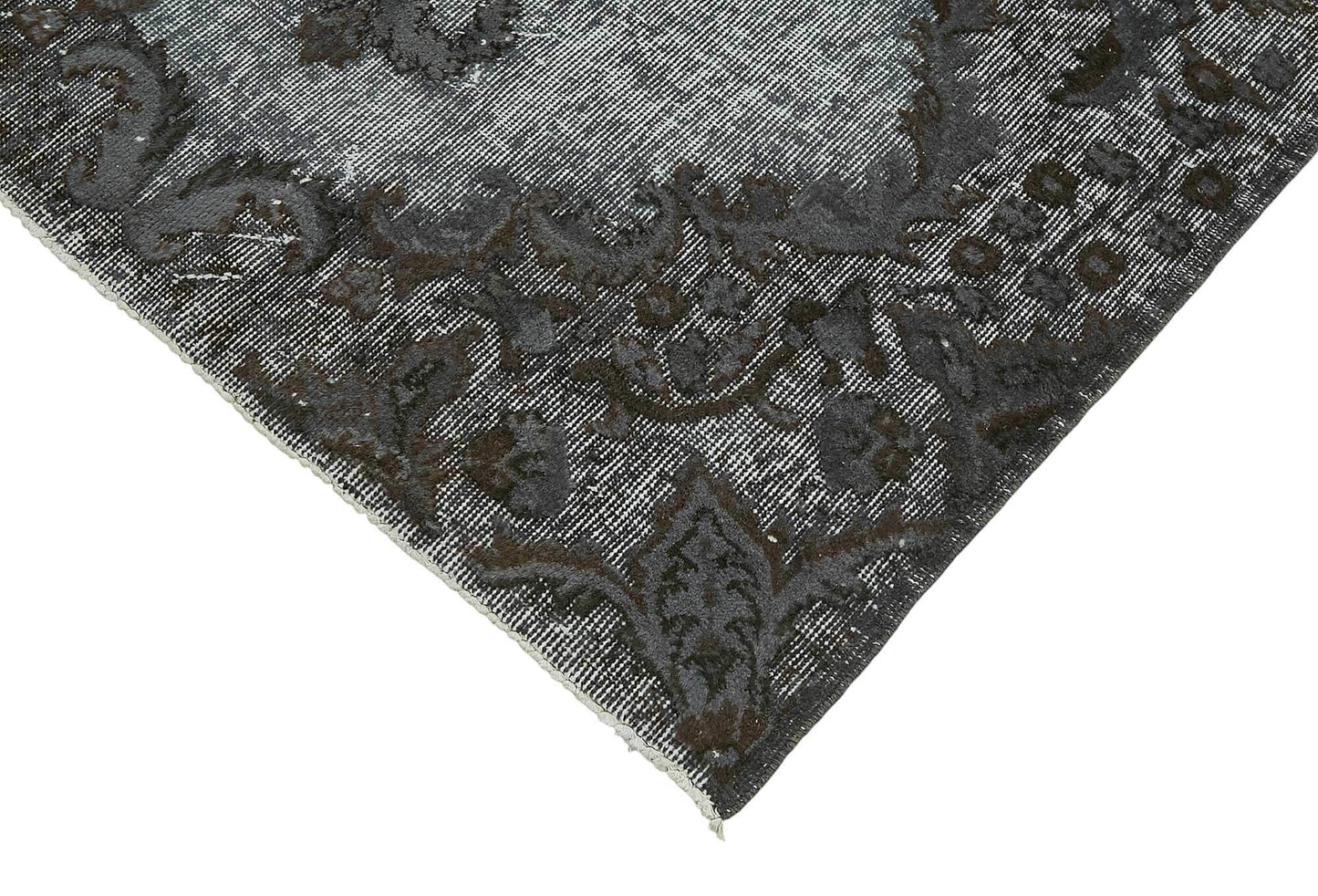 4x7 Vintage Hand-Carved Turkish Rug - 46887