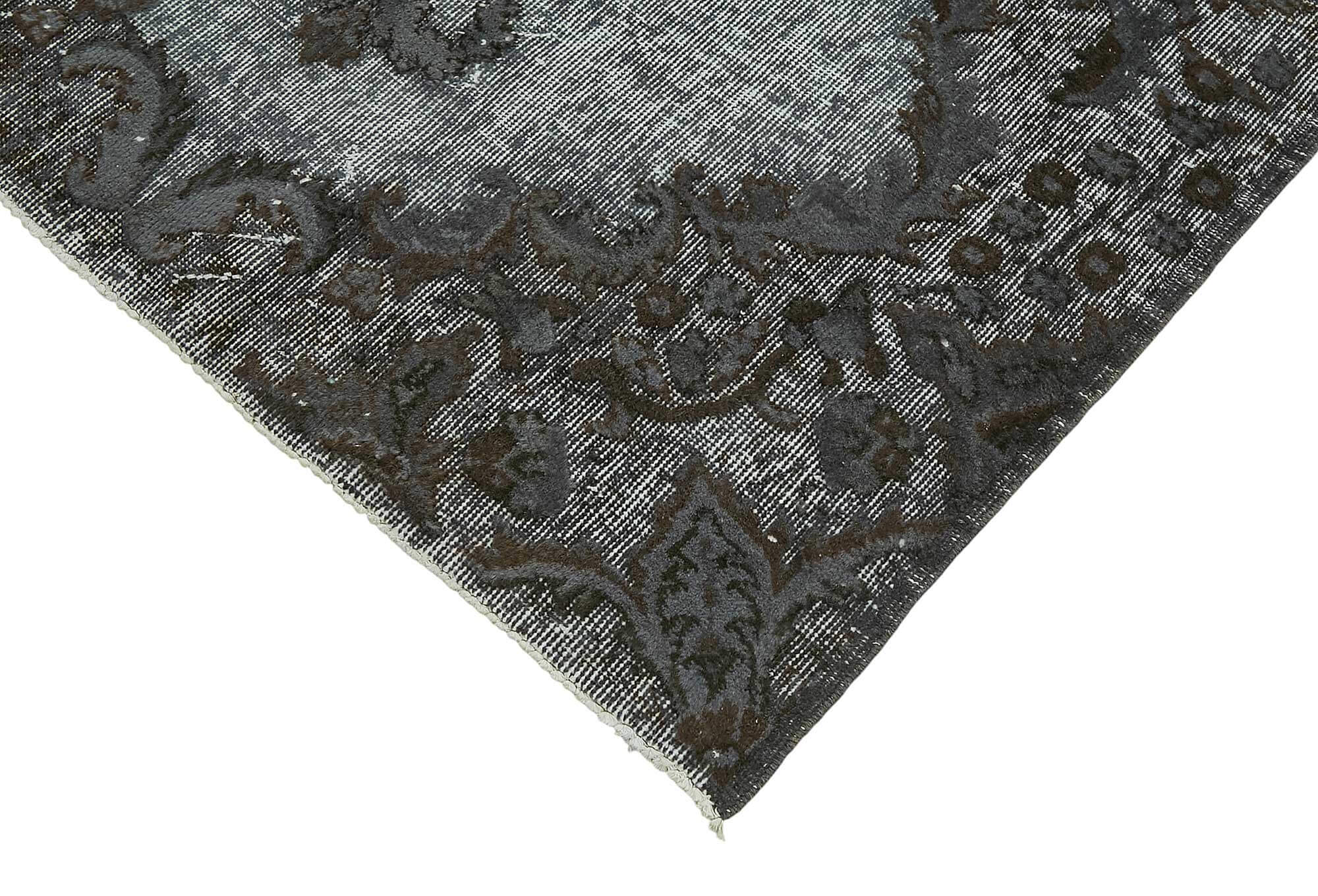 4x7 Vintage Hand-Carved Turkish Rug - 46887
