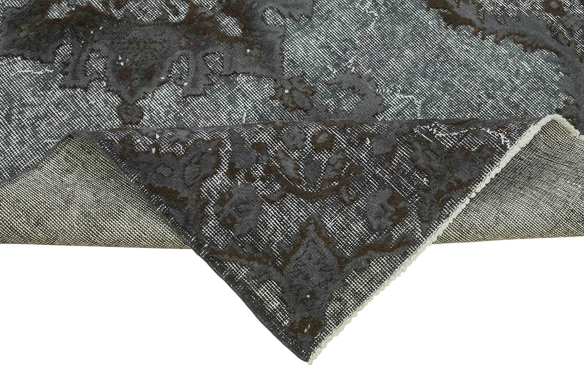 4x7 Vintage Hand-Carved Turkish Rug - 46887
