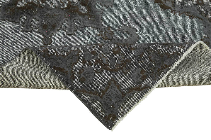 4x7 Vintage Hand-Carved Turkish Rug - 46887