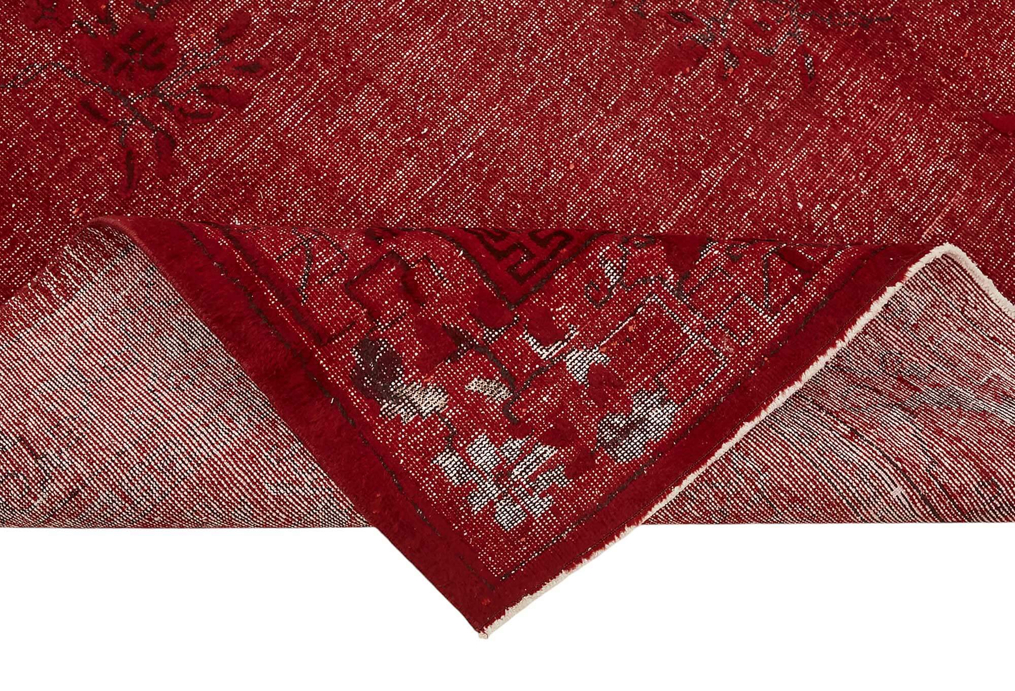 7x10 Vintage Hand-Carved Turkish Rug - 46890