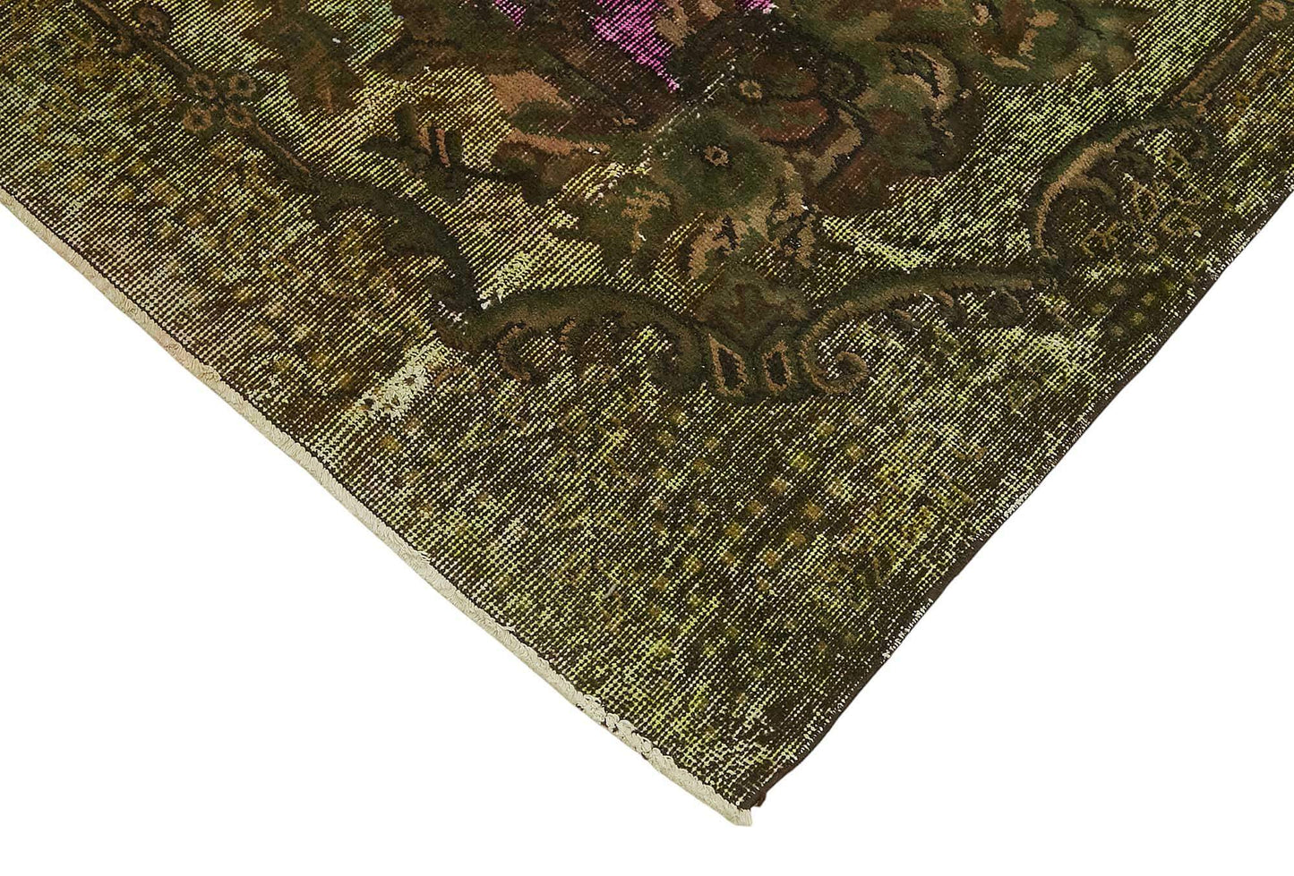 6x10 Vintage Hand-Carved Turkish Rug - 46891