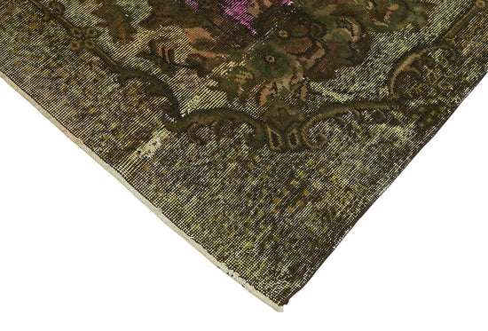 6x10 Vintage Hand-Carved Turkish Rug - 46891