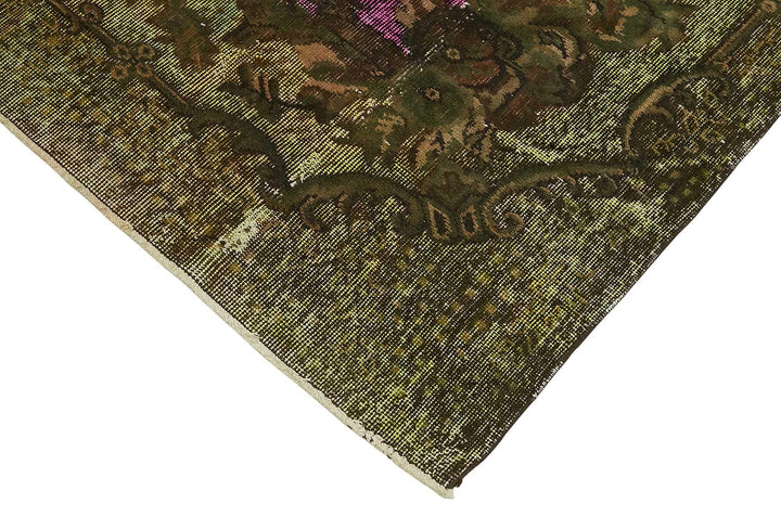 6x10 Vintage Hand-Carved Turkish Rug - 46891