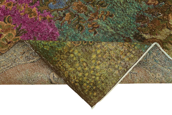 6x10 Vintage Hand-Carved Turkish Rug - 46891