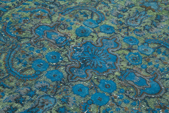 6x9 Vintage Hand-Carved Turkish Rug - 46892