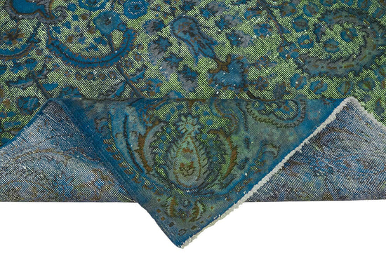 6x9 Vintage Hand-Carved Turkish Rug - 46892