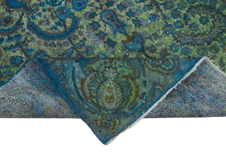 6x9 Vintage Hand-Carved Turkish Rug - 46892