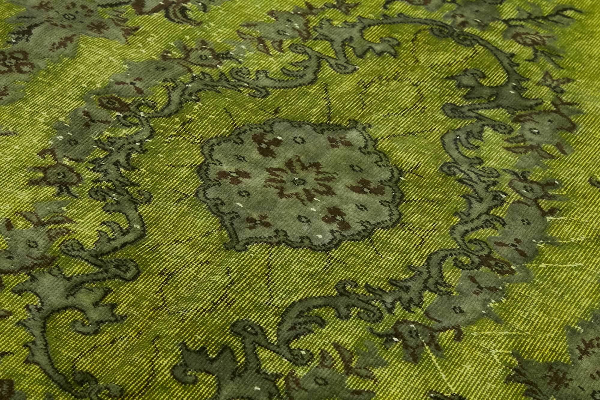 6x9 Vintage Hand-Carved Turkish Rug - 46893