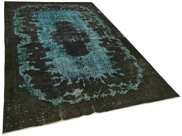 6x10 Vintage Hand-Carved Turkish Rug - 46895