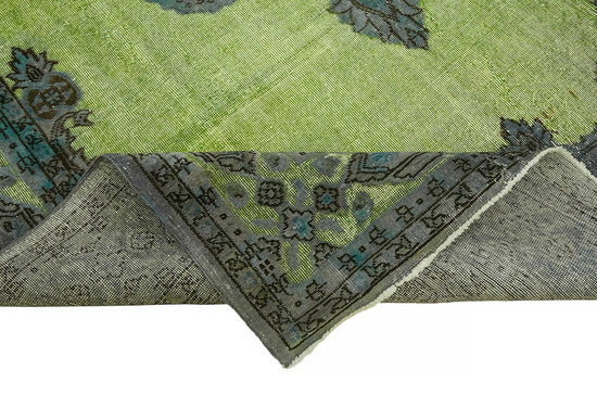 7x10 Vintage Hand-Carved Turkish Rug - 46896