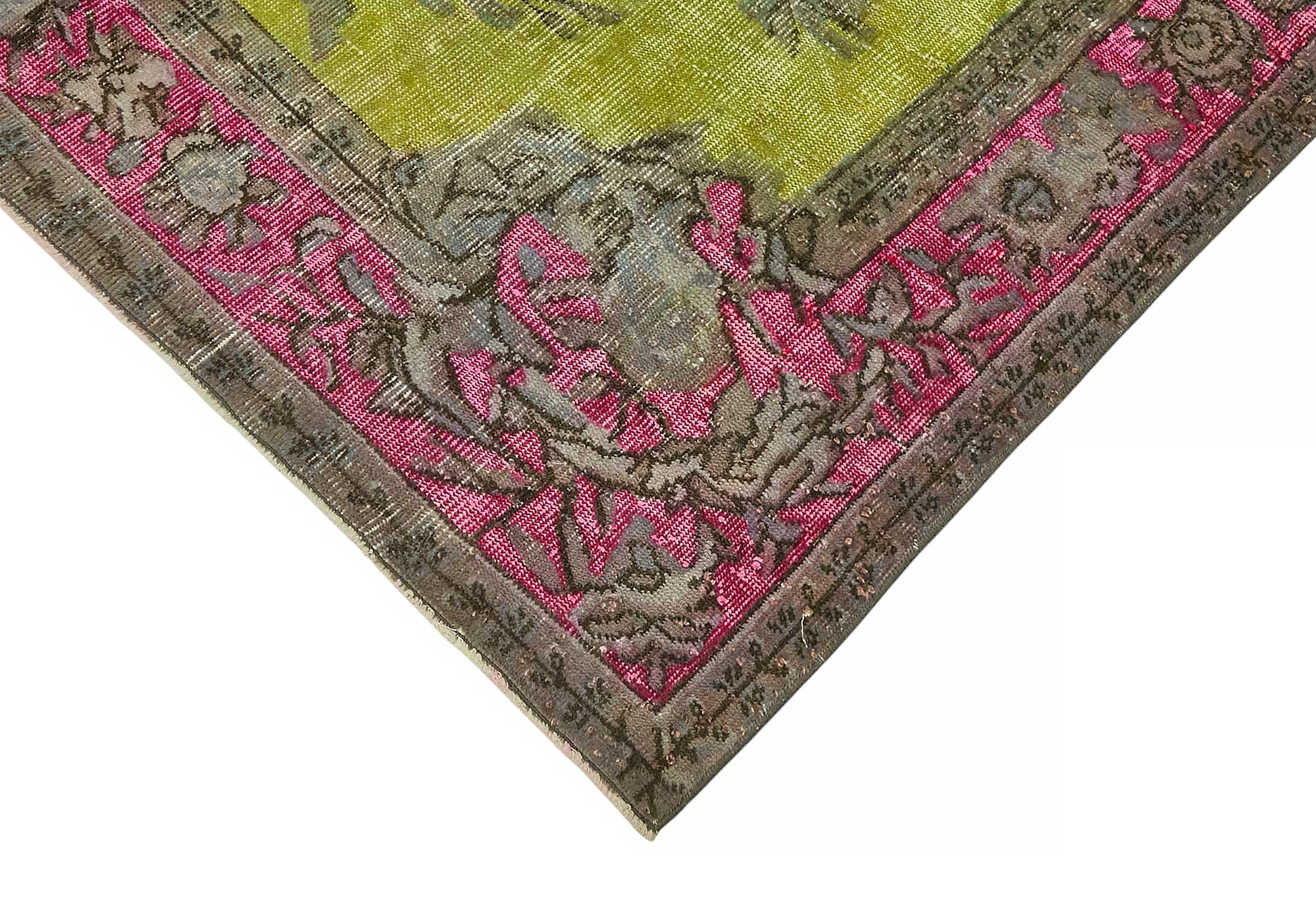 6x10 Vintage Hand-Carved Turkish Rug - 46898