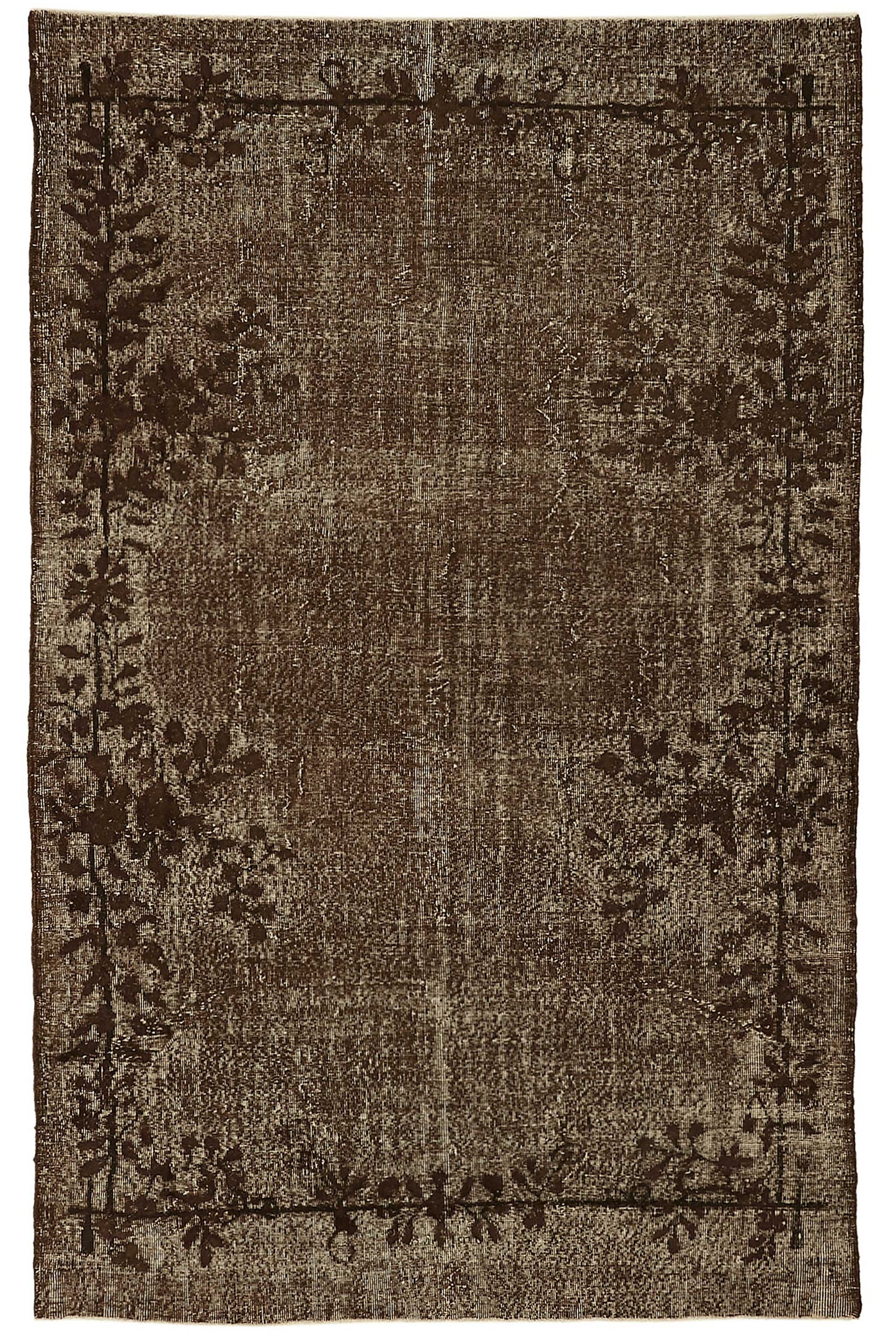 6x10 Vintage Hand-Carved Turkish Rug - 46900