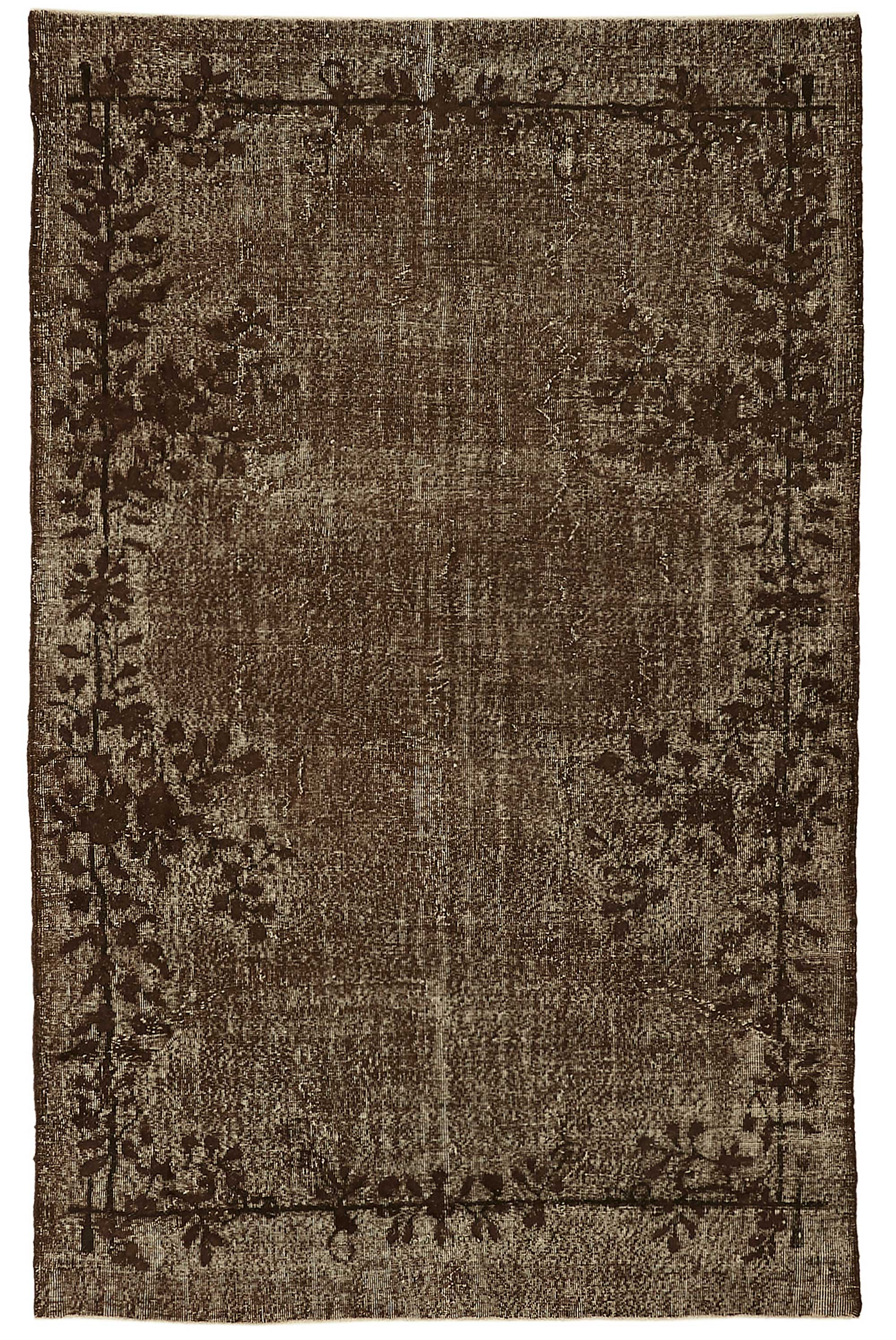 6x10 Vintage Hand-Carved Turkish Rug - 46900