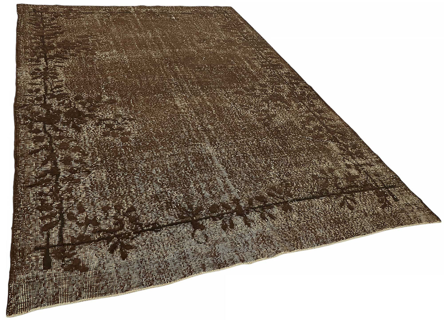 6x10 Vintage Hand-Carved Turkish Rug - 46900