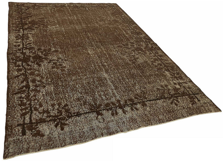 6x10 Vintage Hand-Carved Turkish Rug - 46900