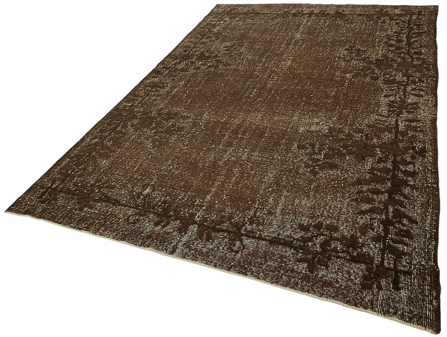 6x10 Vintage Hand-Carved Turkish Rug - 46900
