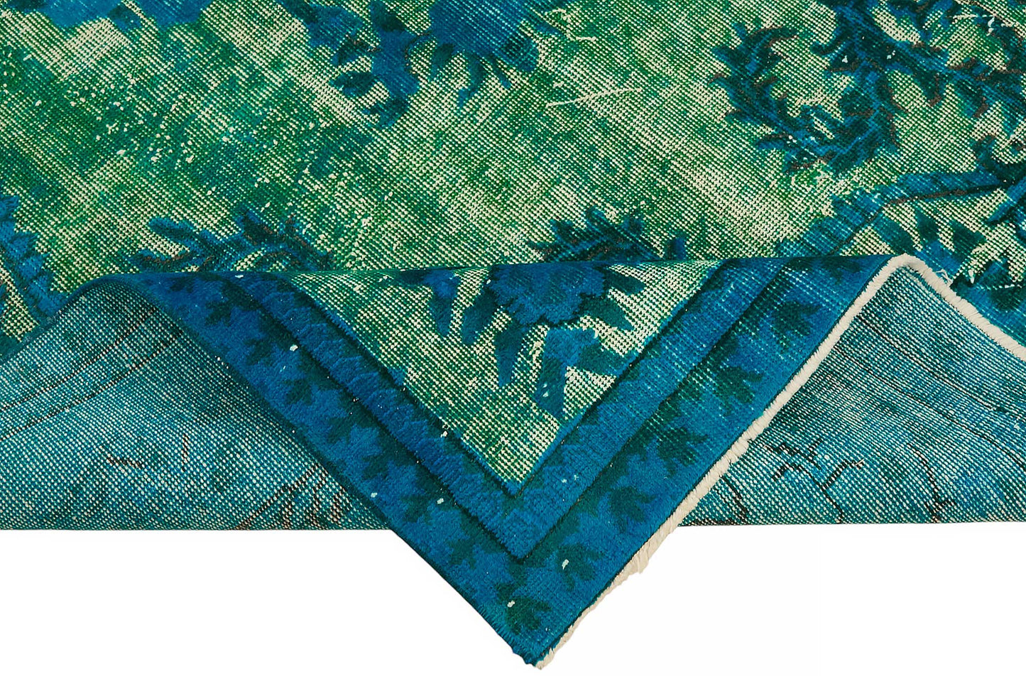 5x9 Vintage Hand-Carved Turkish Rug - 46905