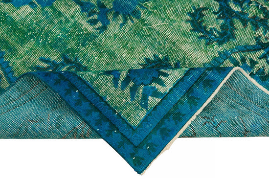 5x9 Vintage Hand-Carved Turkish Rug - 46905