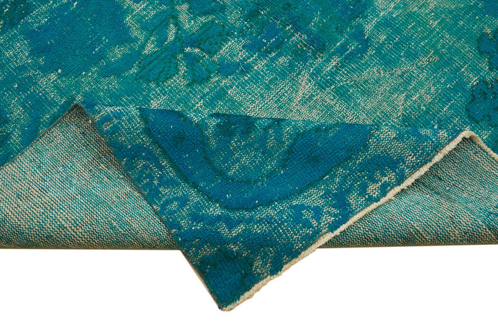 6x9 Vintage Hand-Carved Turkish Rug - 46906