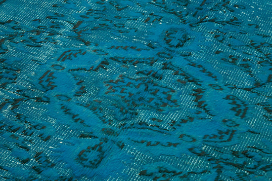 6x9 Vintage Hand-Carved Turkish Rug - 46907