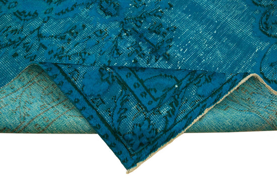 6x9 Vintage Hand-Carved Turkish Rug - 46907