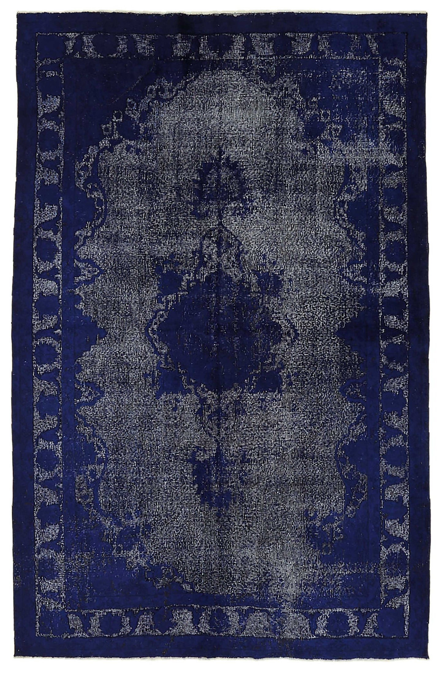 5x8 Vintage Hand-Carved Turkish Rug - 46908