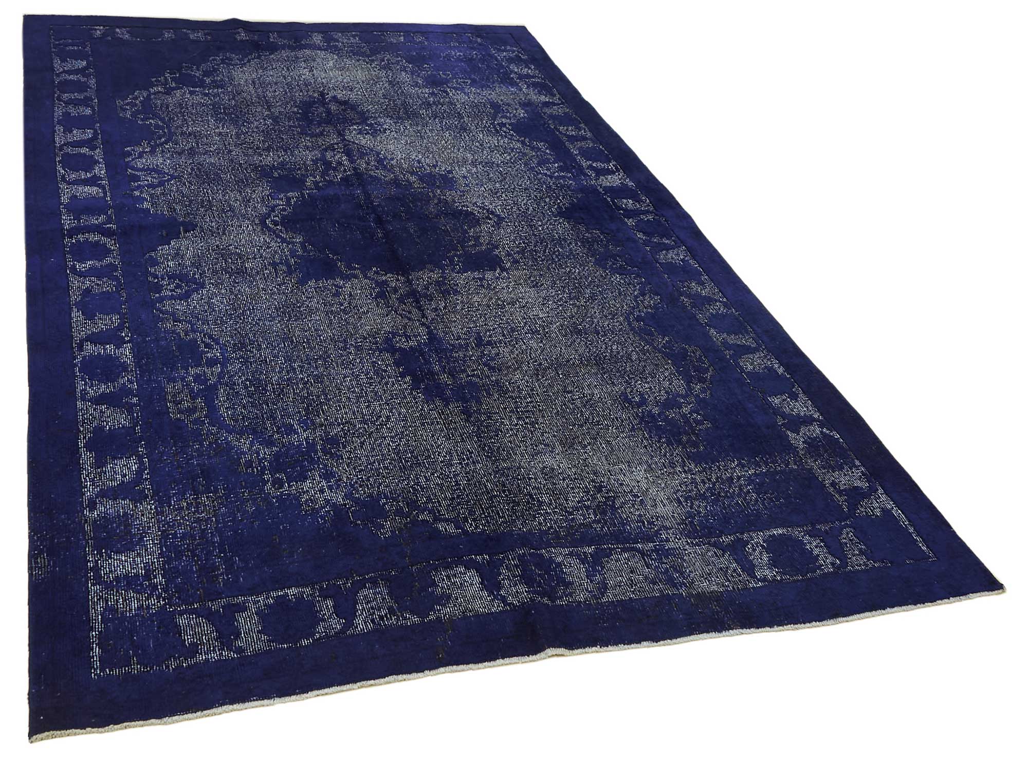 5x8 Vintage Hand-Carved Turkish Rug - 46908