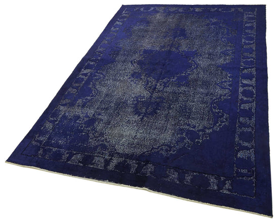 5x8 Vintage Hand-Carved Turkish Rug - 46908