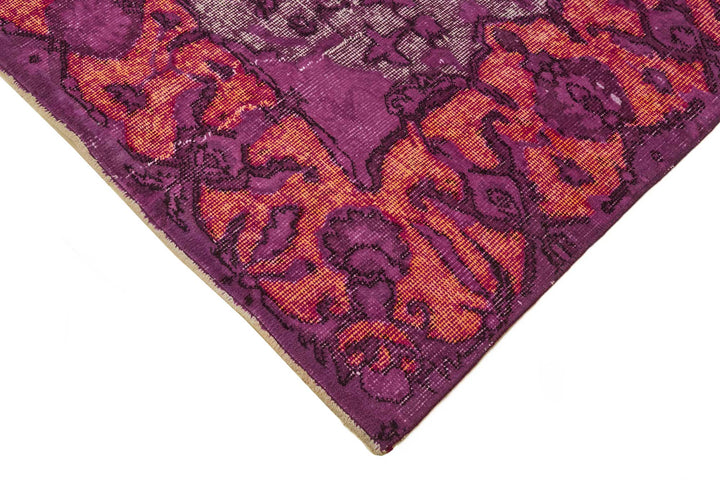 6x10 Vintage Hand-Carved Turkish Rug - 46909