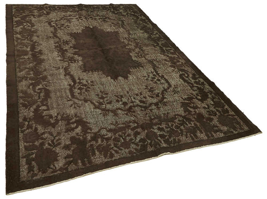 7x10 Vintage Hand-Carved Turkish Rug - 46910