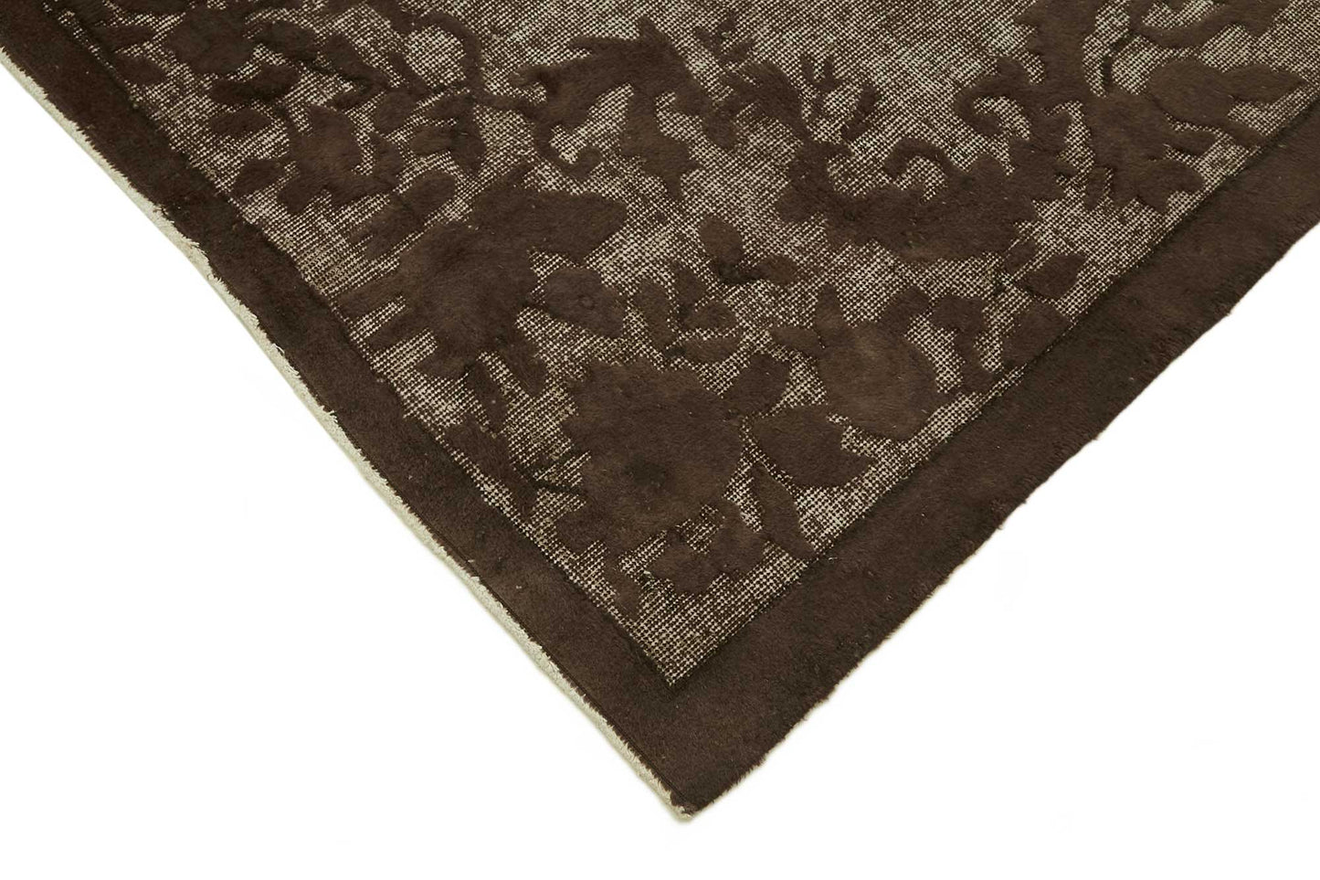 7x10 Vintage Hand-Carved Turkish Rug - 46910