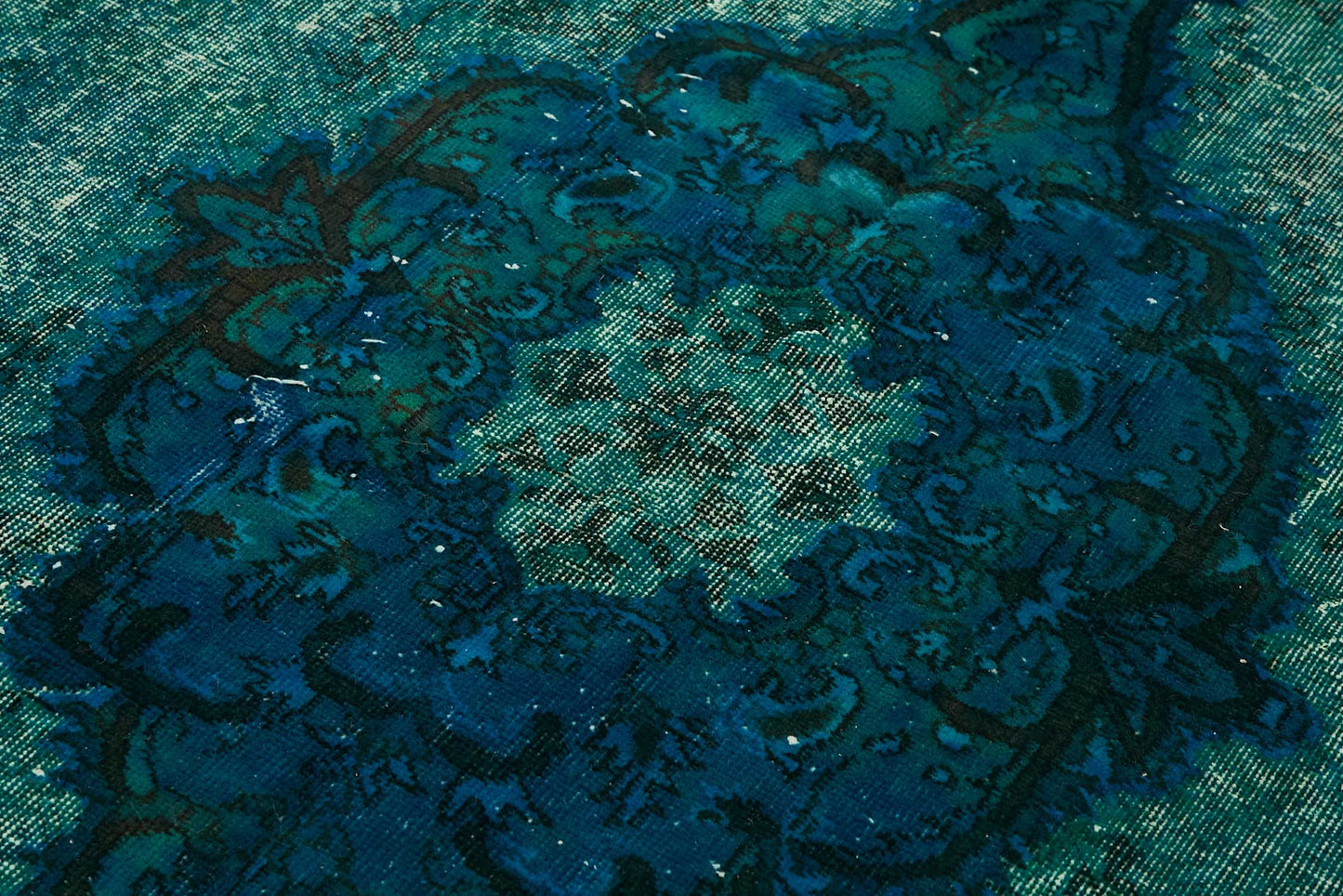 5x9 Vintage Hand-Carved Turkish Rug - 46911