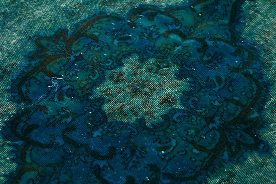 5x9 Vintage Hand-Carved Turkish Rug - 46911