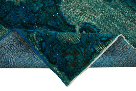 5x9 Vintage Hand-Carved Turkish Rug - 46911