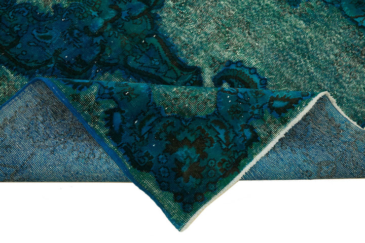 5x9 Vintage Hand-Carved Turkish Rug - 46911