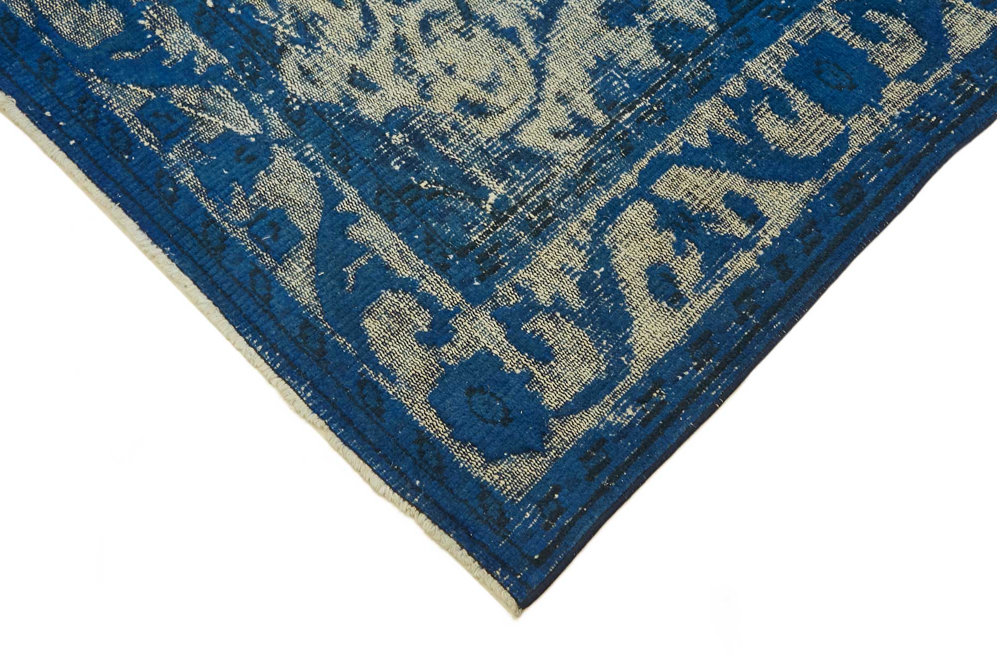6x9 Vintage Hand-Carved Turkish Rug - 46912